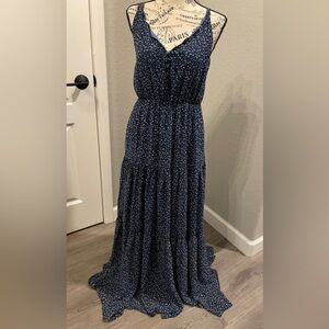 Melloday Maxi Dress Pretty Blue Floral Spring Print